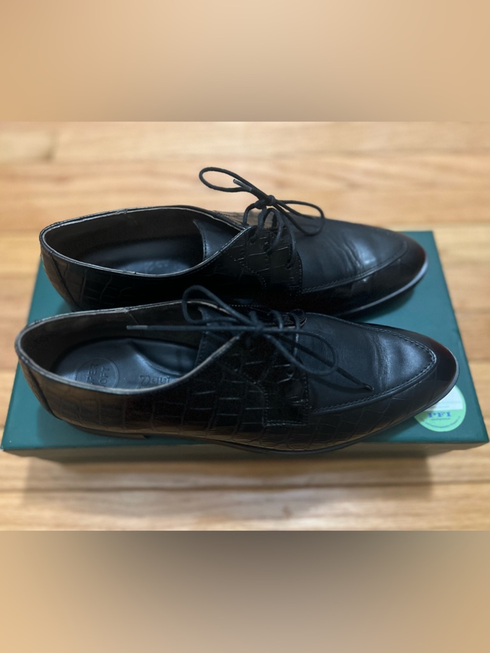 Paul Green Nostalgia Croc Oxfords Sz 9 - Picture 6 of 7